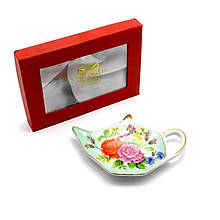 Підставка для чайних пакетиків порцеляновий Квіткова фантазія