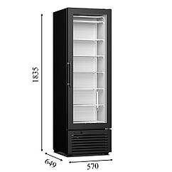CRF-300 Frameless Морозильна шафа зі скляними дверима CRYSTAL S.A. Греція