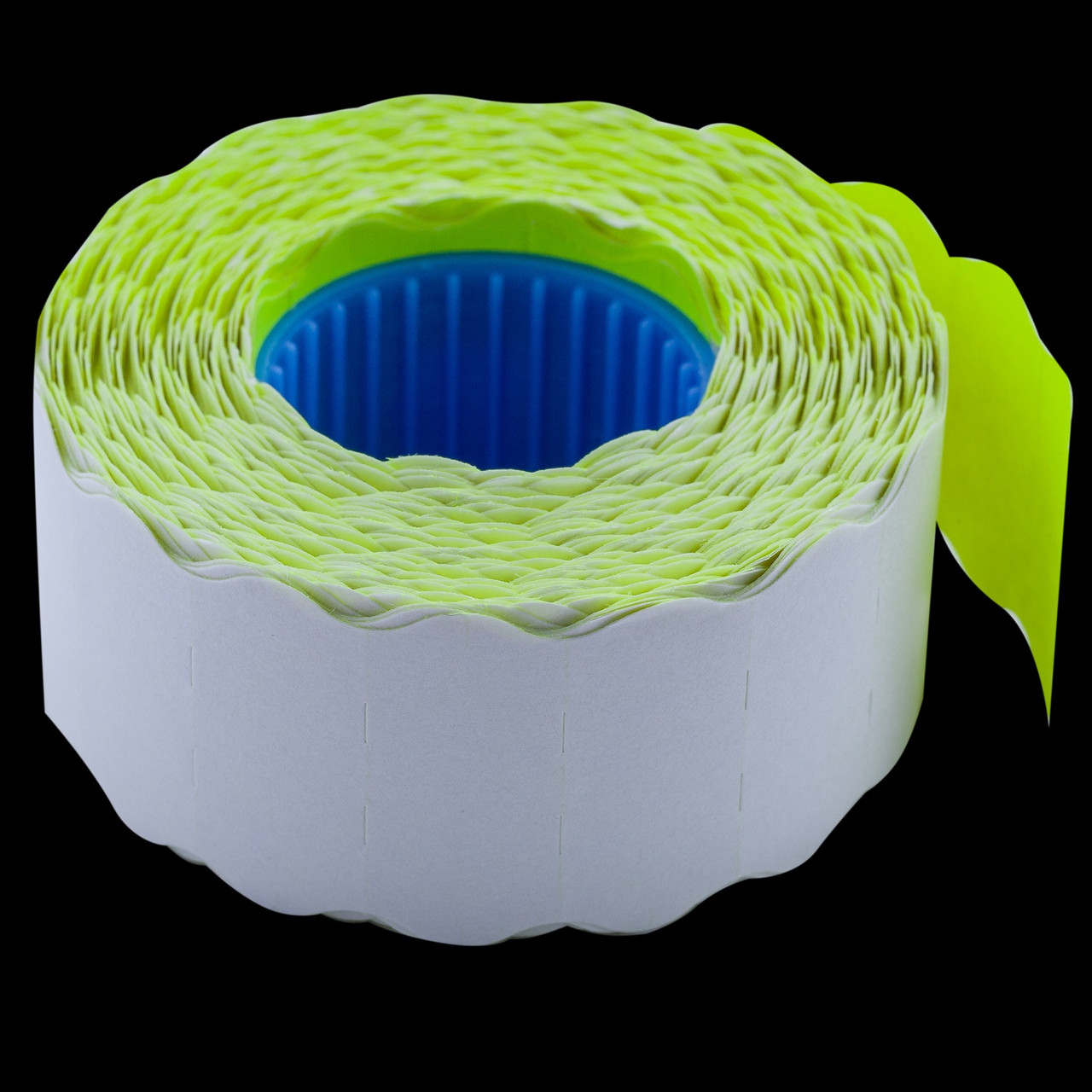 Цінник 26*12 мм, жовтий, фігурний, внутрішнє намотування (800 шт) BM.281202-08, фото 1