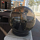 Вуличний світильник паркова куля д.250 мм, база E27 димчастий, фото 3