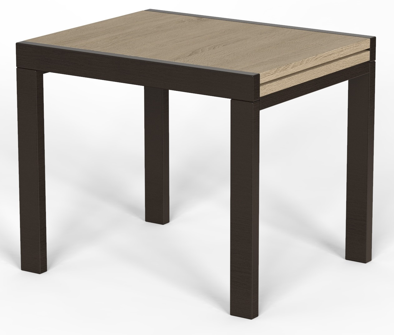 Кухонний стіл трансформер Kors 89(178)x76x68 см Дуб сонома / Венге ТМ Art In Head