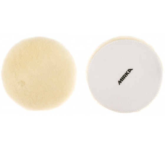 Круг полірувальний з натуральної овчини білий Mirka Lambs Wool 180мм (7990180111)