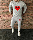 Спортивний стильний костюм з принтом comme des garcons cdg, фото 3