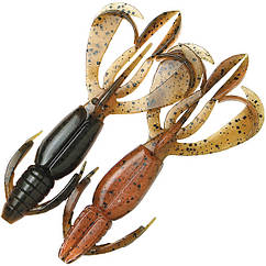 Силікон Keitech Crazy Flapper 4.4" (6 шт/уп) 438 green pumpkin fire