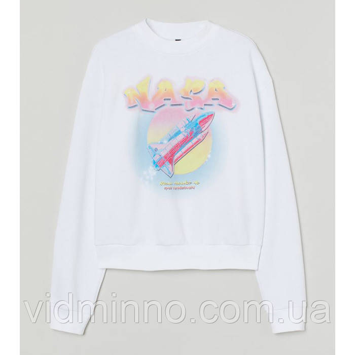 Жіночий джемпер світшот Nasa H&M р.XS