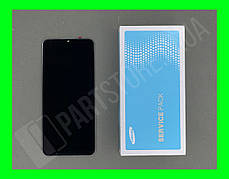 Дисплей Samsung A037F Black А03s 2021 (GH82-20118B) сервісний оригінал (без рамки) (160,5 x 72 мм)