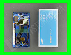 Дисплей Samsung N975 Cover Blue Note 10+ (GH82-20838D) сервісний оригінал у складі з рамкою