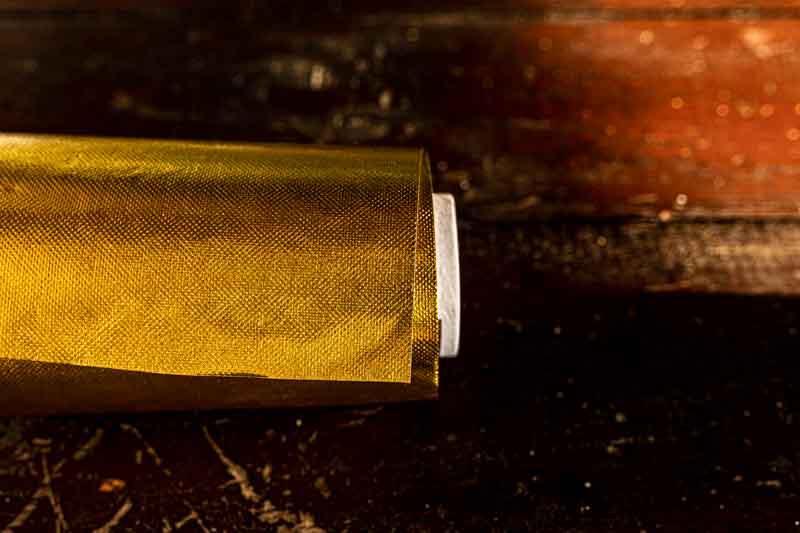 Фольга для фарбування волосся з тисненням у рулоні 250 метрів Золото