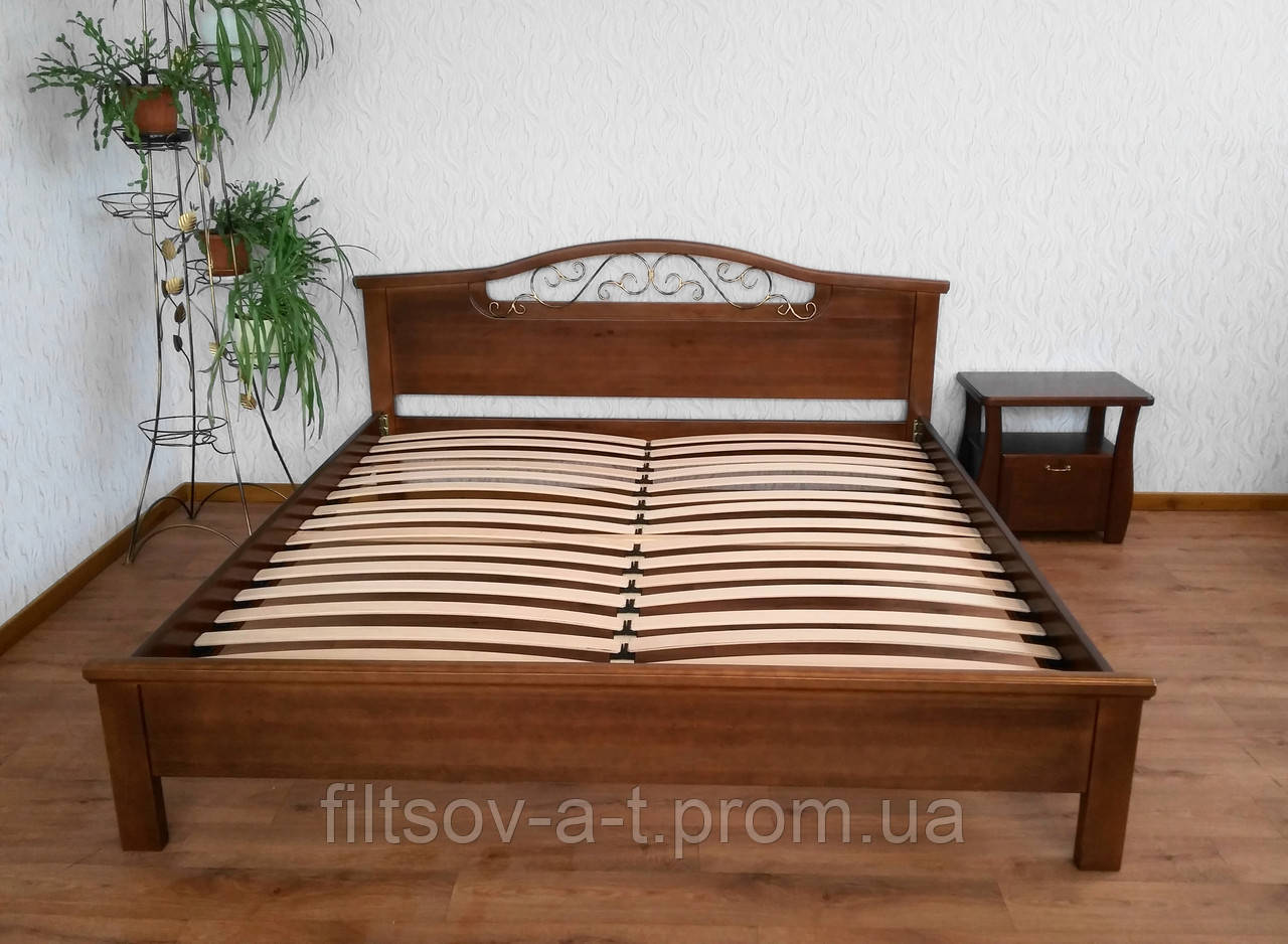 Деревянный спальный гарнитур от производителя "Фантазия - 2" (двуспальная кровать, 2 тумбочки) - фото 2 - id-p444283060
