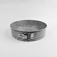 Набір з трьох круглих форм зі знімним дном (24см, 26см, 28см) світло-сірі Maestro