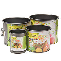 Набір з 4-х великодніх форм зі знімним дном Maestro MR-1107