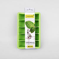 Форма для льоду силіконова 15 ячейок салатова Maestro