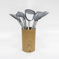 Кухонний набір (соусник, шумівка, вінчик, лопатка, картоплям'ялка, половник, підставка) Maestro