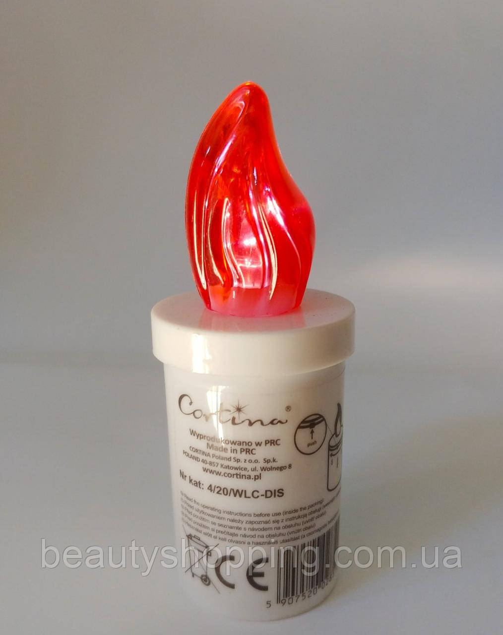 Світлодіодна лампадка вкладка LED з ефектом вогню з батарейкою Cortina Польща