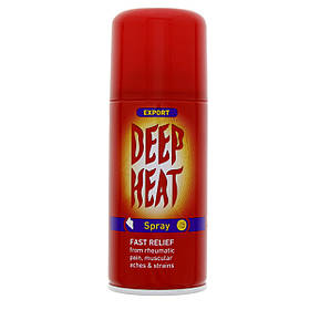 Знеболювальний Дип Хіт Спрей Deep Heat Spray для спортсменів у разі болів у суглобах, м'язів 150 мл