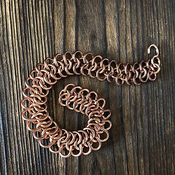 Мідний медичний браслет Кольчуга