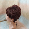 Коротка перука з термоволокна яскраво-каштановий RG9713-33А, фото 5