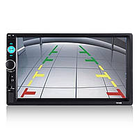 2din Автомагнітола 7010 Bluetooth авто магнітола з великим сенсорним екраном та входом під камеру, фото 3