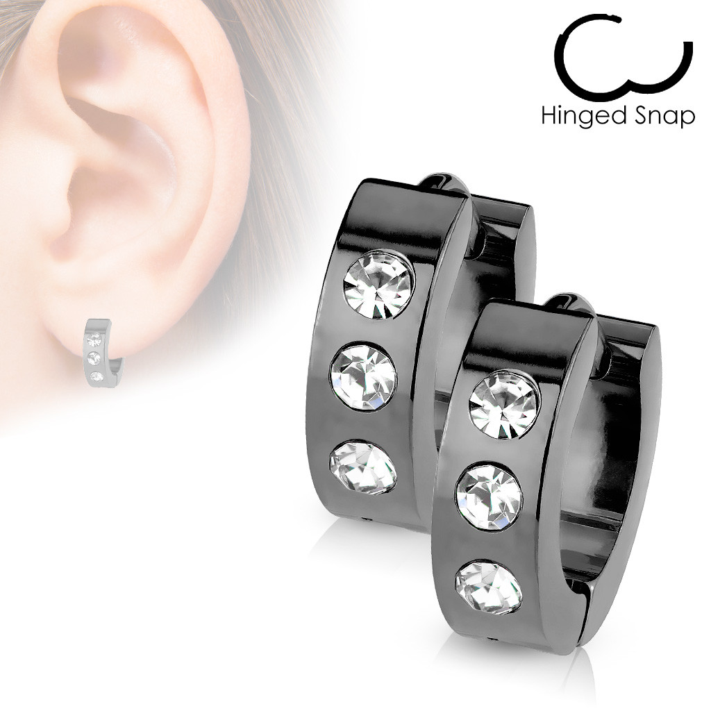 Сережки з медичної сталі Spikes SE7067AB
