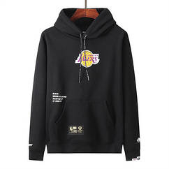 Тепла Кофта Худі чорна Лейкерс Lakers кенгуру Aape Bape