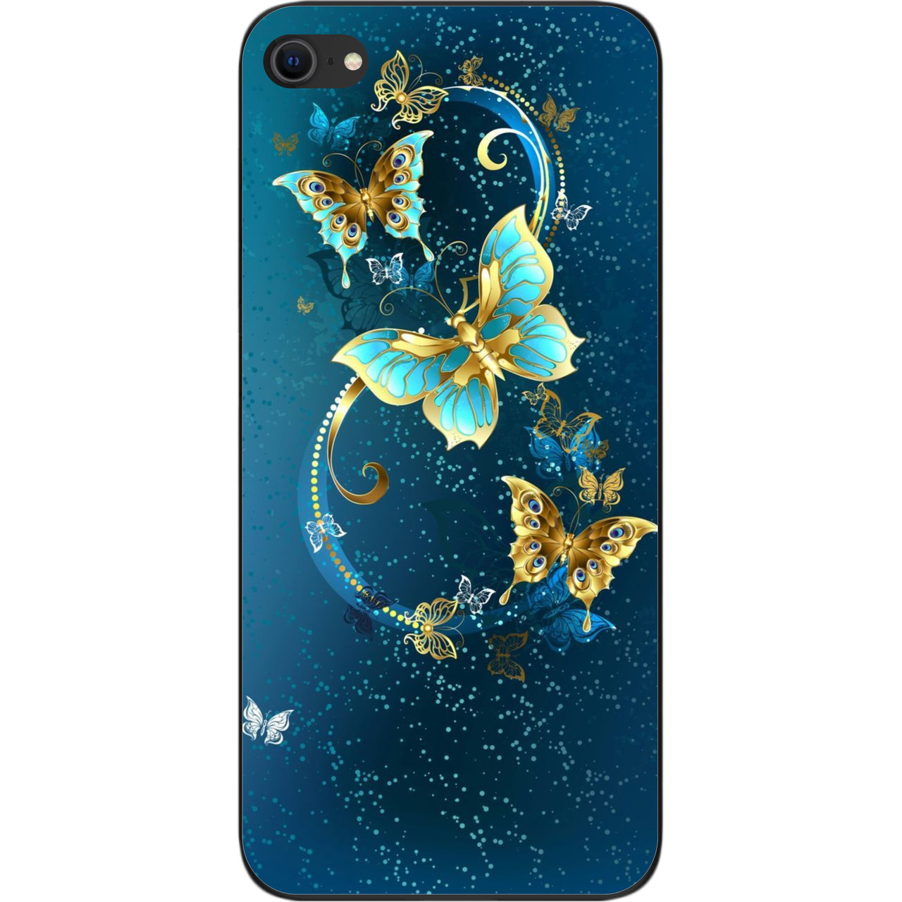 Чохол силіконовий для iPhone 7 з картинкою Метелики, фото 1