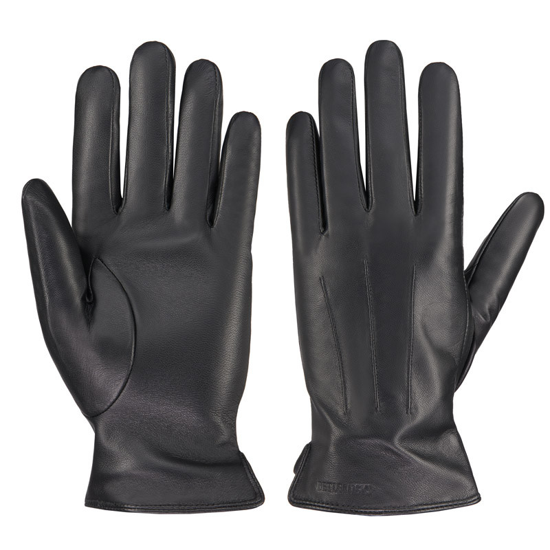 Чоловічі шкіряні рукавички Betlewski (GLM-LG-2) - чорні