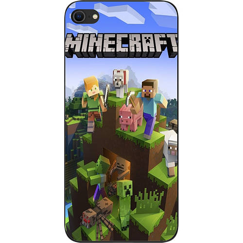 Силиконовый чехол для iPhone 7 с картинкой Майнкрафт герои, цена 150 ...