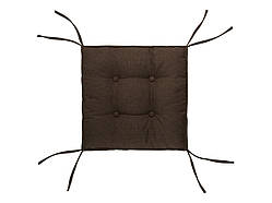 Подушка на стілець DOTINEM CAPITONE AQUA коричнева 40х40х6 см (216904-1)