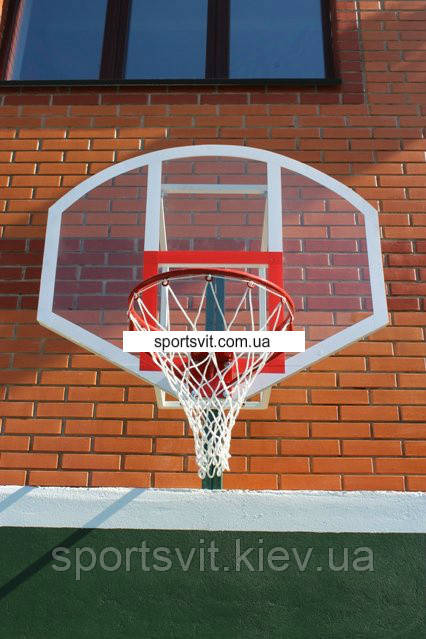 Щит стрітбольний розміром 1200х950мм, виготовлений з оргскла товщиною 10 мм, фото 1