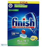 Таблетки для посудомоечных машин Finish powerball Deep Clean All in 1 lemon 120 шт