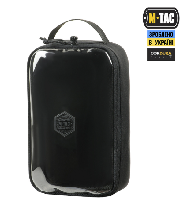 M-Tac органайзер утилітарний прозорий Elite Large Gen.II Black