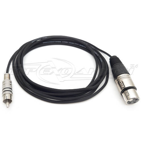 Купить Кабель RCA (тюльпан) на XLR 3 Pin в экране (мама), цена 150 ...