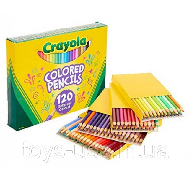 Кольорові олівці 120 унікальних квітів Крайола Crayola