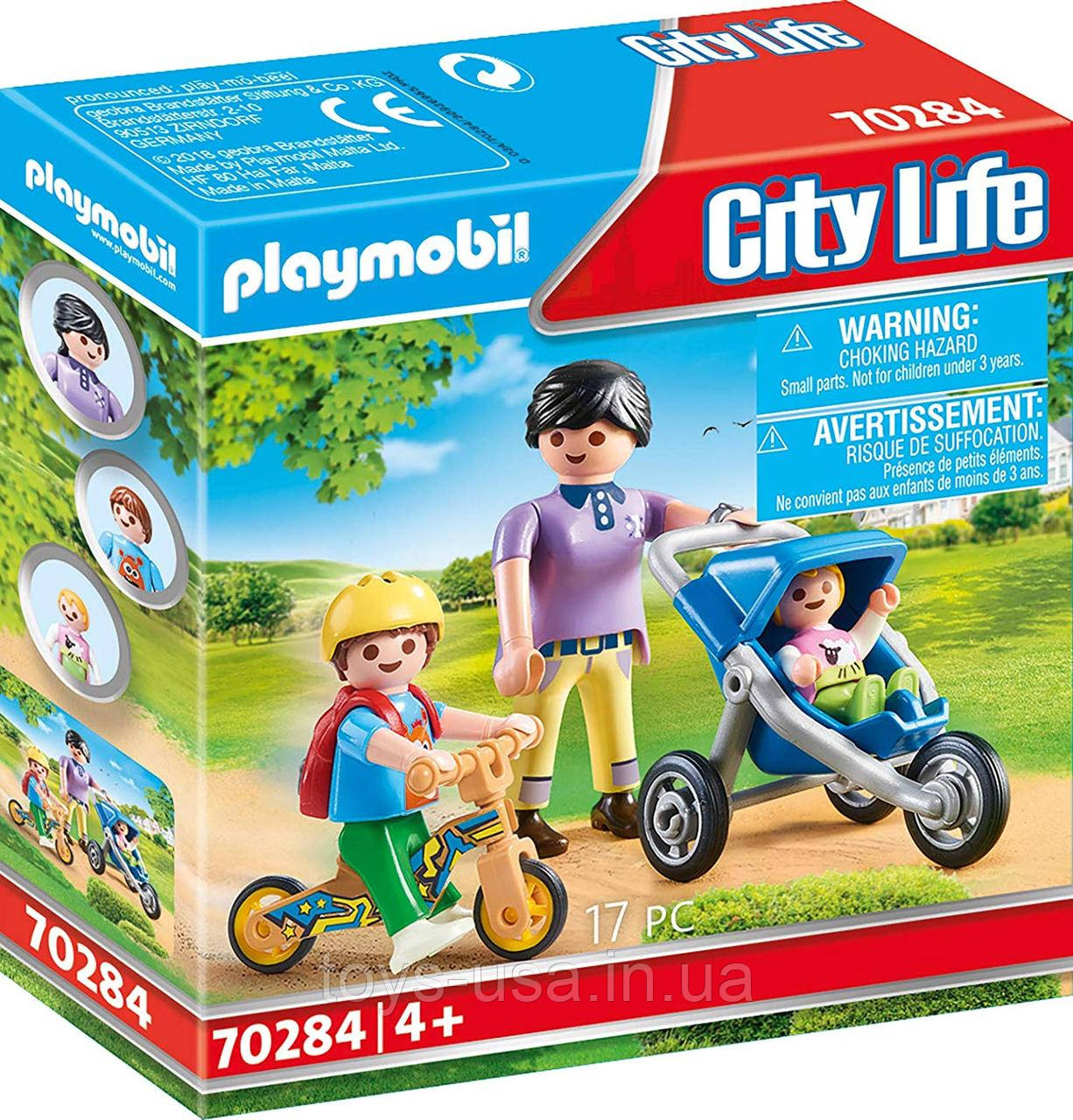 Плеймобил Playmobil 70284 Мама на прогулянці з дітьми Mom with Kids, фото 1