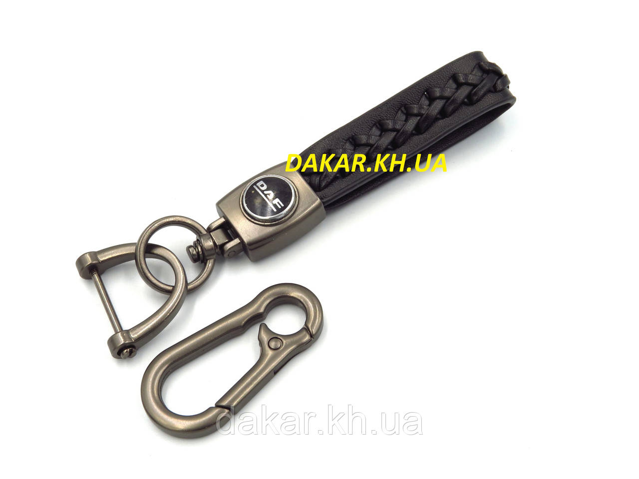 Брелок шкіряний плетений DAF косиця ДАФ