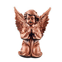 Скульптура на памятник Ангел в молитве медный (полистоун) AN0024-10 (P)