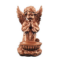 Скульптура на памятник Ангел с чашей медный (полистоун) AN0028-10 (Р)