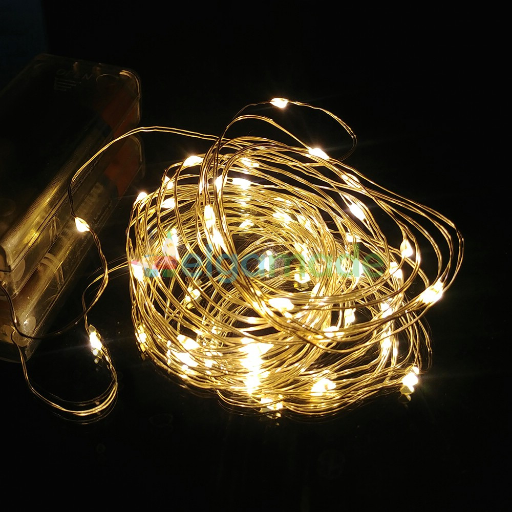 Гірлянда новорічна РОСА, теплий білий, 3 м, на 30 led-діодів, від батарейок