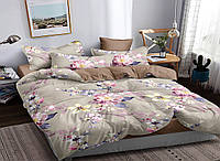 Комплект постельного белья полуторный из сатина Сад цветов 147х217 см