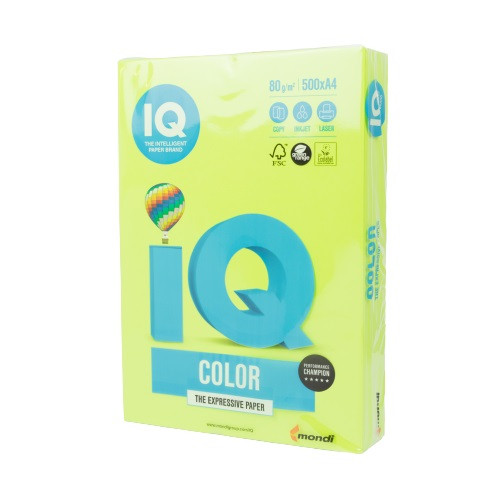 Бумага А4 IQ Color Neon Green, Зеленый NEOGN (1040306)