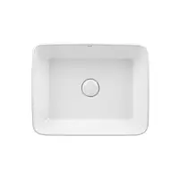 Раковина-чаша Qtap Tern 475х370х140 White с донным клапаном QT17112074W