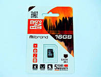 Карта памяти microSDHC 16GB Mibrand Class 10 UHS-I (MICDHU1/16GB)