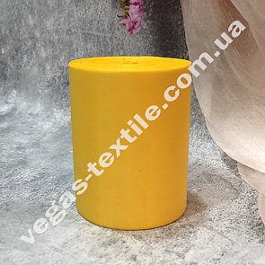 Шовкова стрічка 10 см Жовтий (моток 50 м)