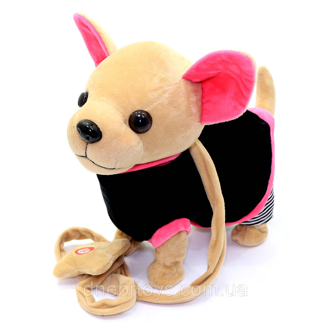 Інтерактивна м'яка іграшка «Музична собачка Чихуахуа на повідку» у светрику М 02081/3/4/5, фото 1