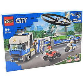 Конструктор LEGO City Police (Лего) Поліцейський вертолітний транспорт, 317 деталей (60244)