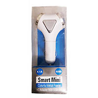 Зарядное устройство Smart Mini автомобильное 4USB 4.1A USB автозарядка