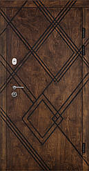 Вхідна вулична двері "Портала" серія Тріо ФАНЕРА ― модель F-3 (Три контури)