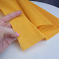 Гофрированная бумага желто-оранжевая