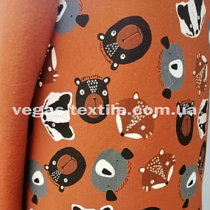 Тринитка начіс принт Єдинороги Туреччина (ширина 1.8/щільність 330 г/м2)