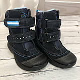 Дитячі зимові термочеревики Tigina для хлопчика чорні розмір 25, фото 3